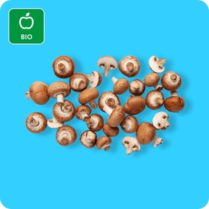   Bio-Champignons, braun, Ursprung: siehe Etikett