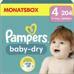 Pampers Baby Dry Windeln Gr.4 (9-14kg) Monatsbox