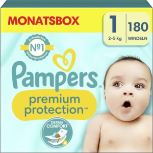 Pampers premium protection Windeln New Baby Gr.1 (2-5kg) Monatsbox