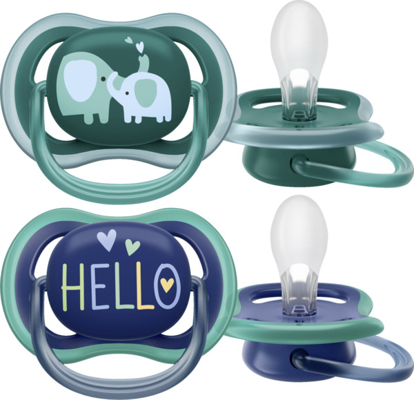 Bild 4 von PHILIPS AVENT ultra air Schnuller Elefanten & Hello 18+ Monate