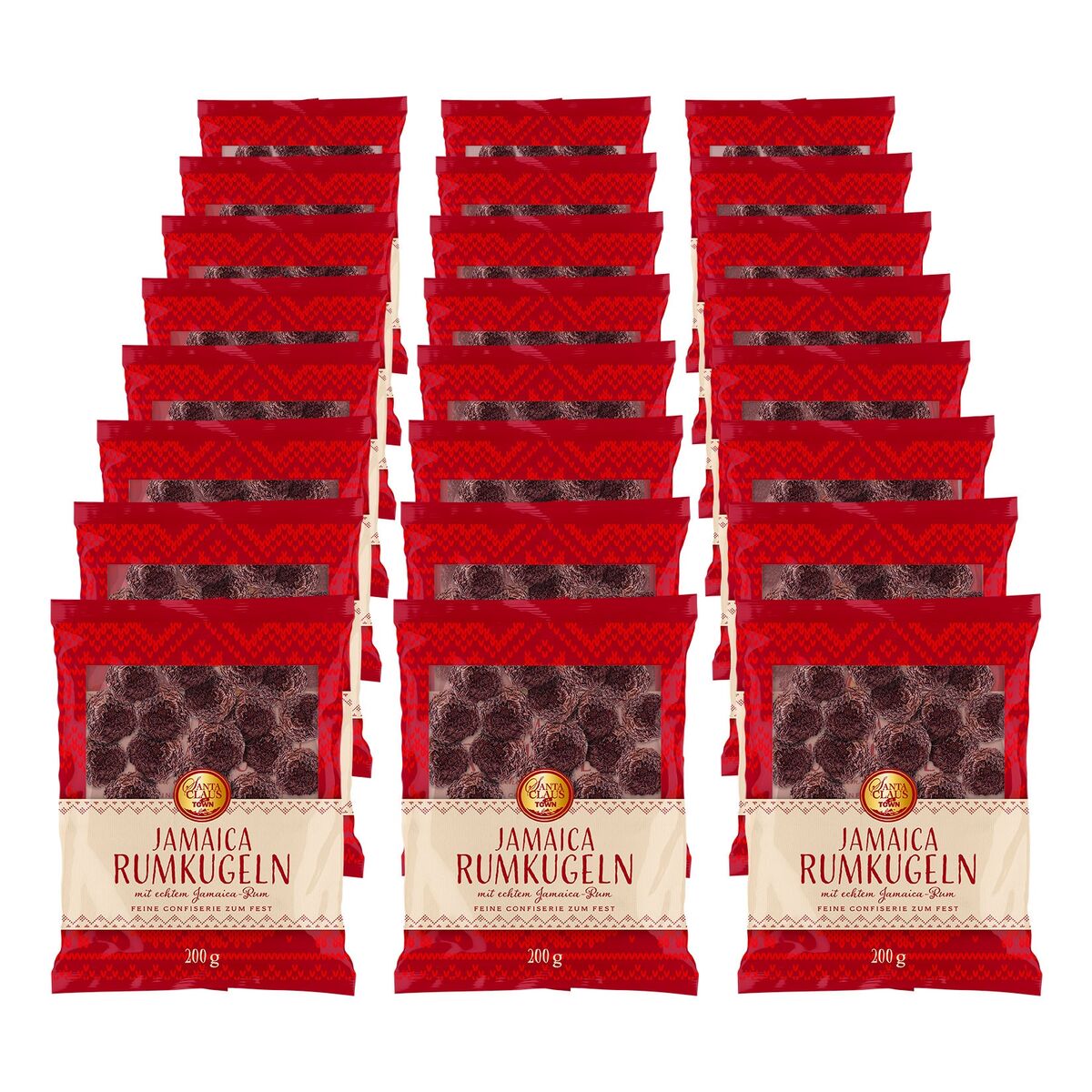 Bild 1 von Santa Claus in Town Jamaica Rumkugeln 200 g, 24er Pack