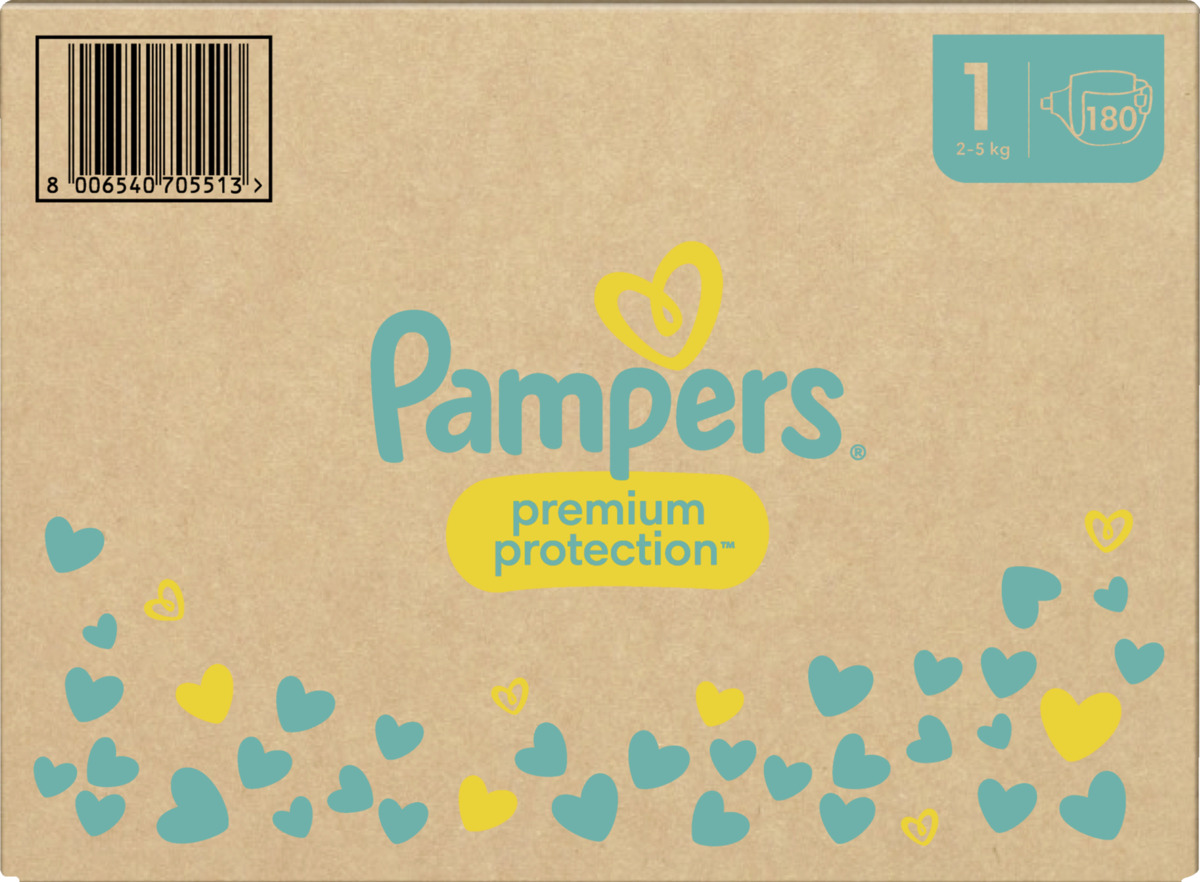 Bild 4 von Pampers premium protection Windeln New Baby Gr.1 (2-5kg) Monatsbox