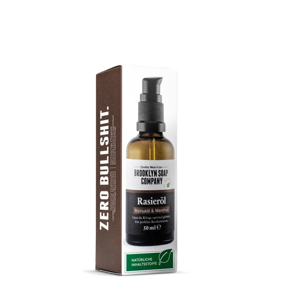 Bild 1 von Brooklyn Soap Company Rasieröl Rizinusöl & Menthol, 50 ml