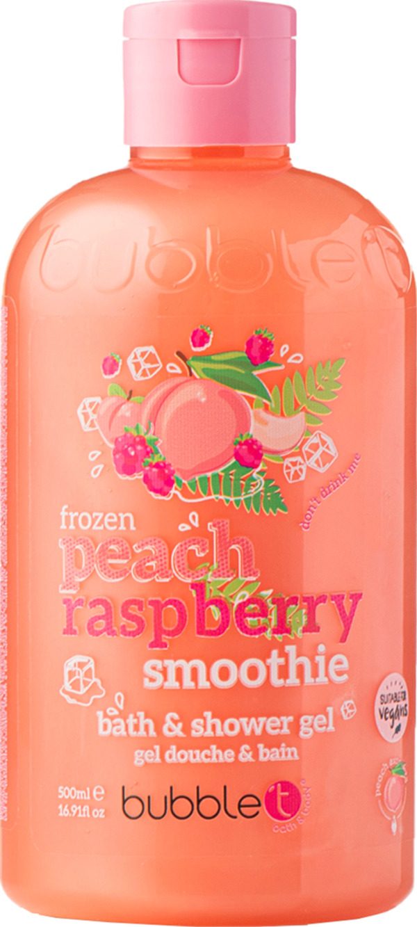 Bild 1 von bubble t Smoothie Pfirsich & Himbeere Bade- & Duschgel, 500 ml