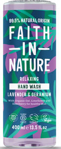 Faith in Nature Flüssigseife Lavendel & Geranium, 400 ml