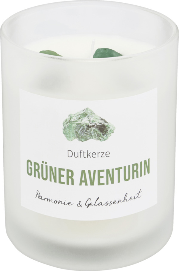 Bild 1 von IDEENWELT Duftkerze Grüner Aventurin Harmonie & Gelassenheit