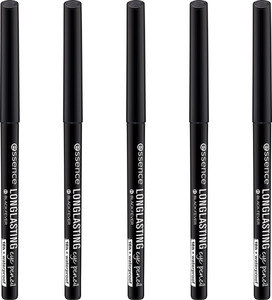 essence Long Lasting Eye Pencil 01 - black fever, 5er Set