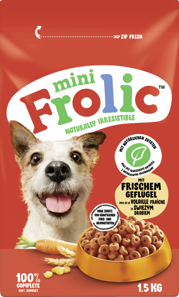 Bild 1 von Frolic Trockenfutter Mini naturally irresistible mit Geflügel, 1.500 g