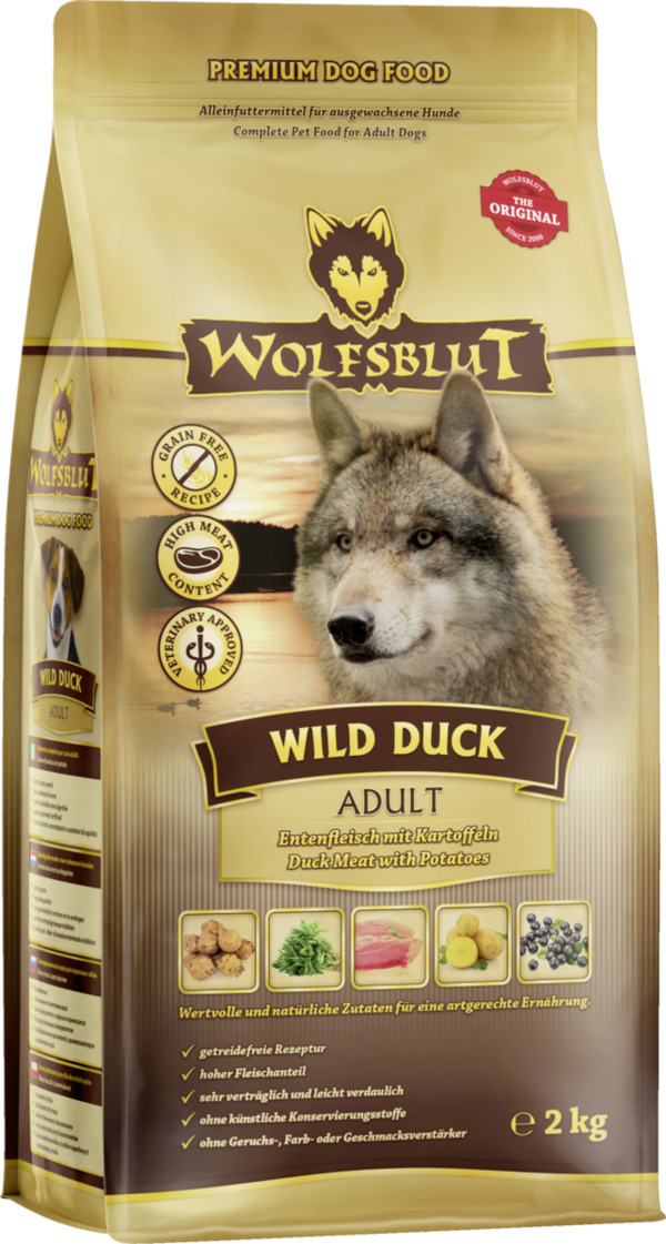 Bild 1 von Wolfsblut Hundefutter Wild Duck Adult, 2 kg