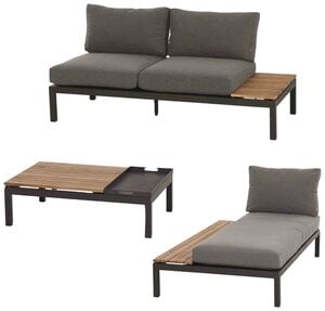 Siena Garden Gartenlounge-Set »Alvida«, (3-tlg)