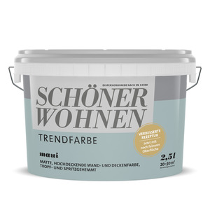 Schöner Wohnen Farbe Trendfarbe 'Maui' blaugrau matt 2,5 l