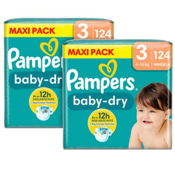 Bild 1 von Baby Dry, Gr. 3 Midi, Maxi Pack, 2er Set