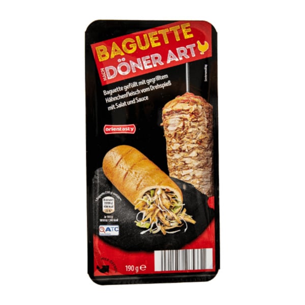 Bild 1 von ORIENTASTY Baguette Döner-Art 190g