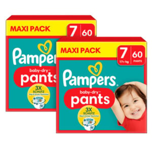 Baby Dry Pants, Gr. 7 Extra Large, Maxi Pack, 2er Set