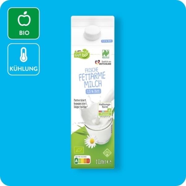 Bild 1 von GUT BIO Bio-Milch, 1,5%