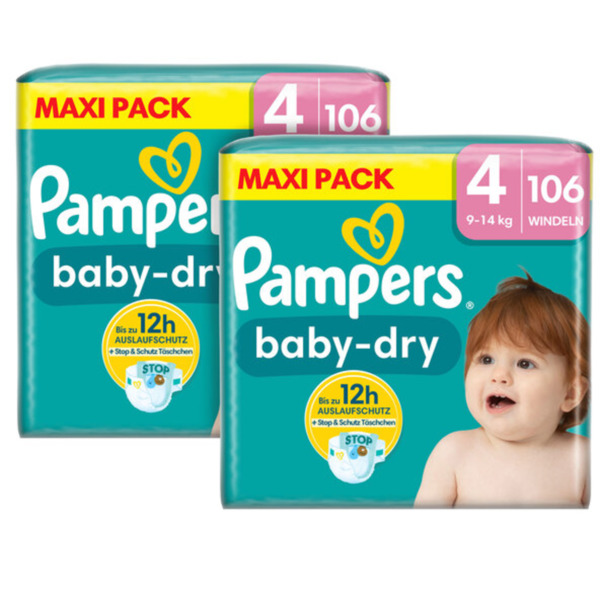 Bild 1 von Baby Dry, Gr. 4 Maxi, Maxi Pack, 2er Set