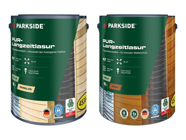 Bild 1 von PARKSIDE® PUR-Langzeitlasur,  5 l