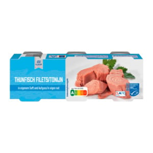 ALMARE Thunfisch-Filets in eigenem Saft und Aufguss 80g