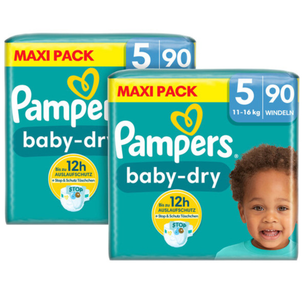 Bild 1 von Baby Dry, Gr. 5 Junior, Maxi Pack, 2er Set