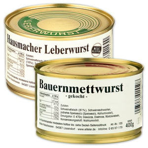 Gutes aus der Eifel Hausmacher Wurst-Spezialität