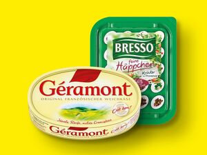 Géramont Weichkäse/Bresso Feine Häppchen