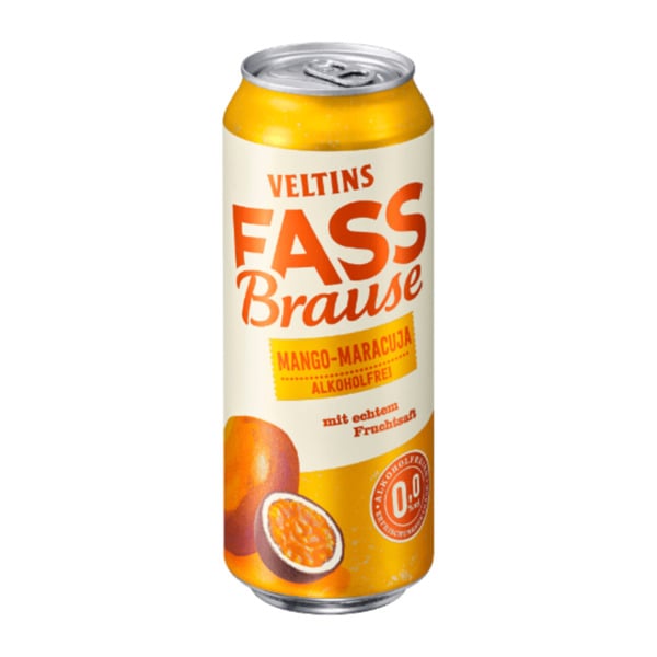 Bild 1 von VELTINS Fassbrause 0,5L Mango-Maracuja