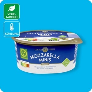 CUCINA NOBILE Mozzarella-Minis, Classic (45 % Fett i. Tr.) oder Light (8