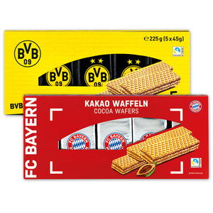 FCB / BVB Waffeln mit Schokocreme