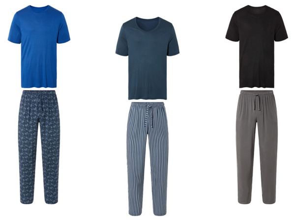 Bild 1 von LIVERGY® Herren Pyjama mit Gummizugbund und Bindeband