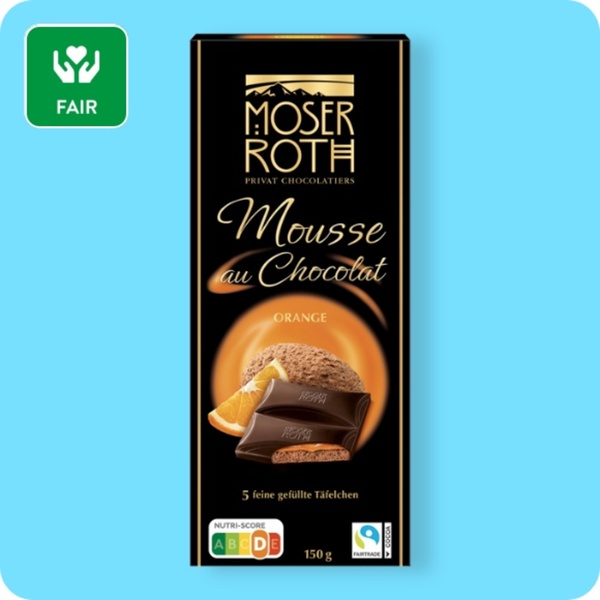 Bild 1 von MOSER ROTH Schokolade „Mousse au Chocolat“, versch. Sorten