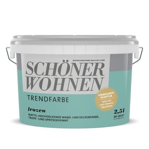 Schöner Wohnen Farbe Trendfarbe 'Frozen' blau matt 2,5 l