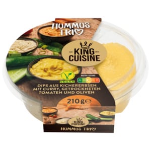 King Cuisine Hummus Trio 210g