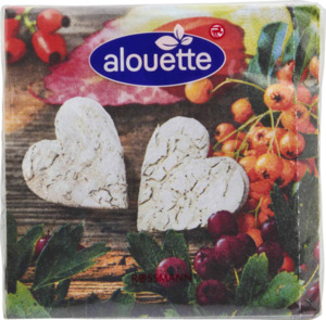 alouette Cocktail-Serviette Foto Herz