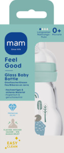 MAM Feel Good Babyflasche Glas 0+ Monate