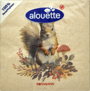 alouette Recycling Serviette Eichhörnchen