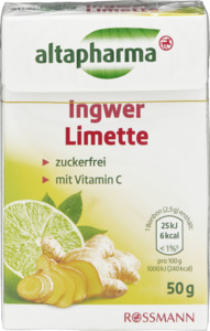 altapharma ALTAPHARMA INGWER-LIMETTE BONBONS, 50 g