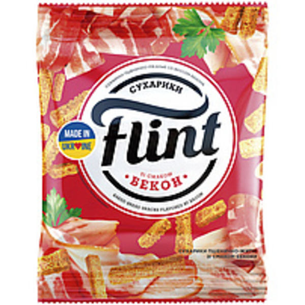 Bild 1 von "Flint" - Snack aus Weizenbrot mit Speckgeschmack und Raucha...