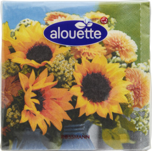 alouette Cocktail-Serviette Foto Sonnenblumen