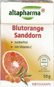 altapharma ALTAPHARMA BLUTORANGE-SANDDORN BONBONS, 50 g