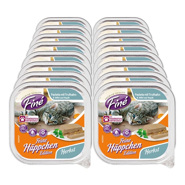 Bild 1 von Finé Katzennahrung Feine Häppchen Frühlings-Edition 100 g, 16er Pack