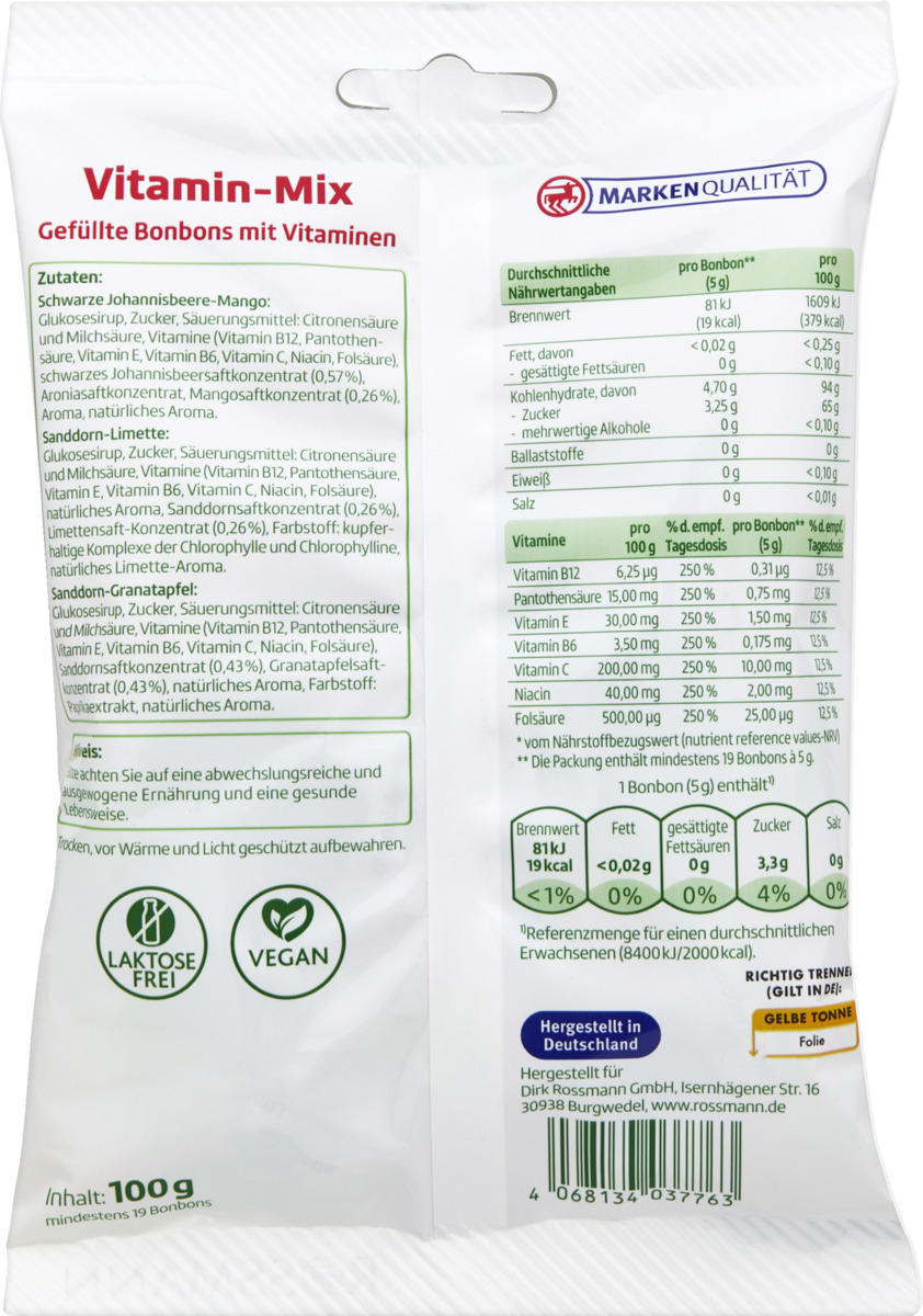 Bild 2 von altapharma Vitamin-Mix Bonbons, 100 g