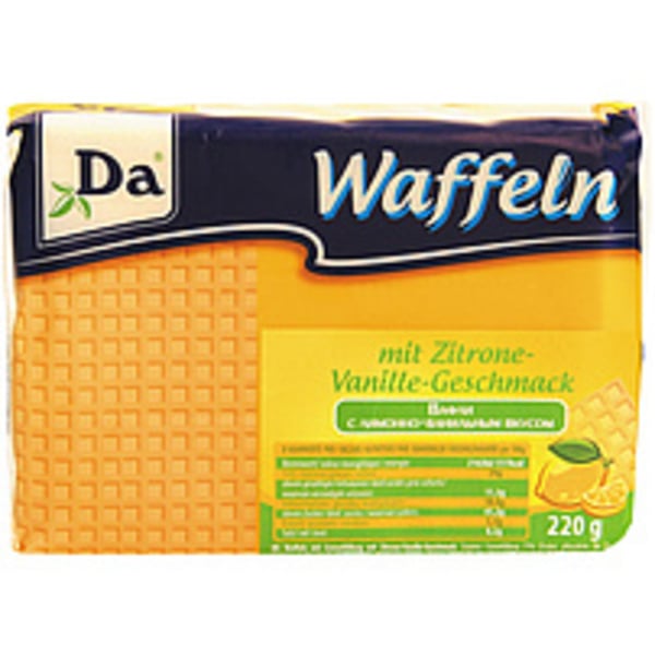 Bild 1 von Waffeln "Da" mit Cremefüllung mit Zitrone-Vanille-Geschmack