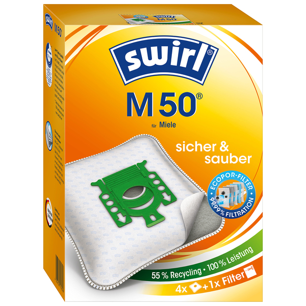 Bild 1 von Swirl® Staubsaugerbeutel M50 4er+1 Filter