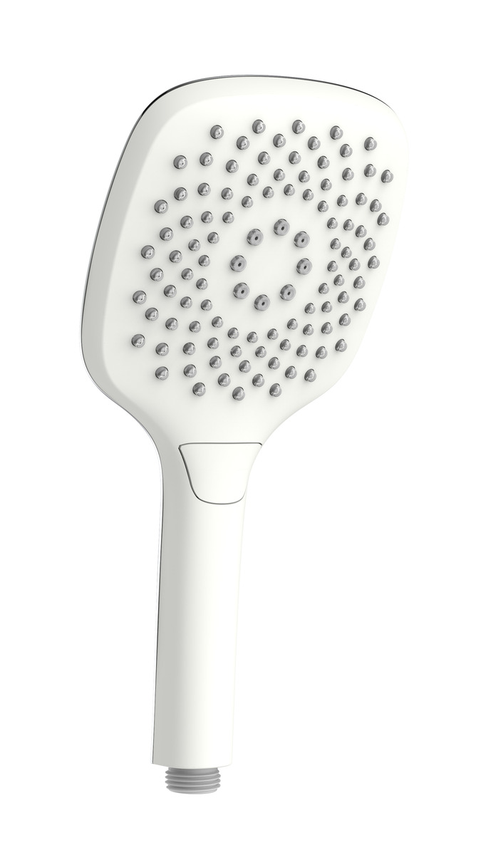 Bild 1 von Primaster Handbrause 3 Strahlarten Water Flow quadratisch weiß wassersparend
