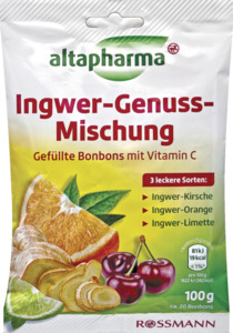 altapharma Gefüllte Ingwer-Bonbons mit Vitamin C, 100 g