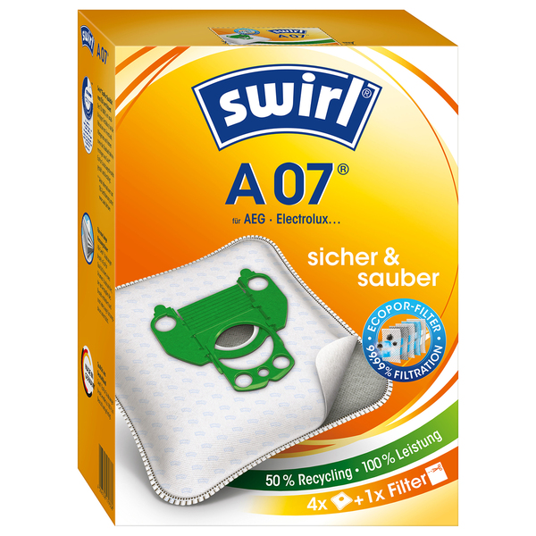 Bild 1 von Swirl® Staubsaugerbeutel A07 4er+1 Filter