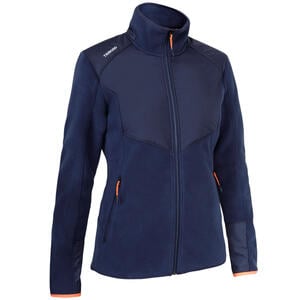 Fleecejacke Segeln Sailing 500 warm Damen marineblau