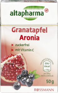 altapharma ALTAPHARMA GRANATAPFEL-ARONIA BONBONs, 50 g