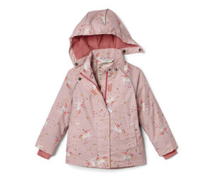 Kinder-Thermo-Regenjacke, rosa