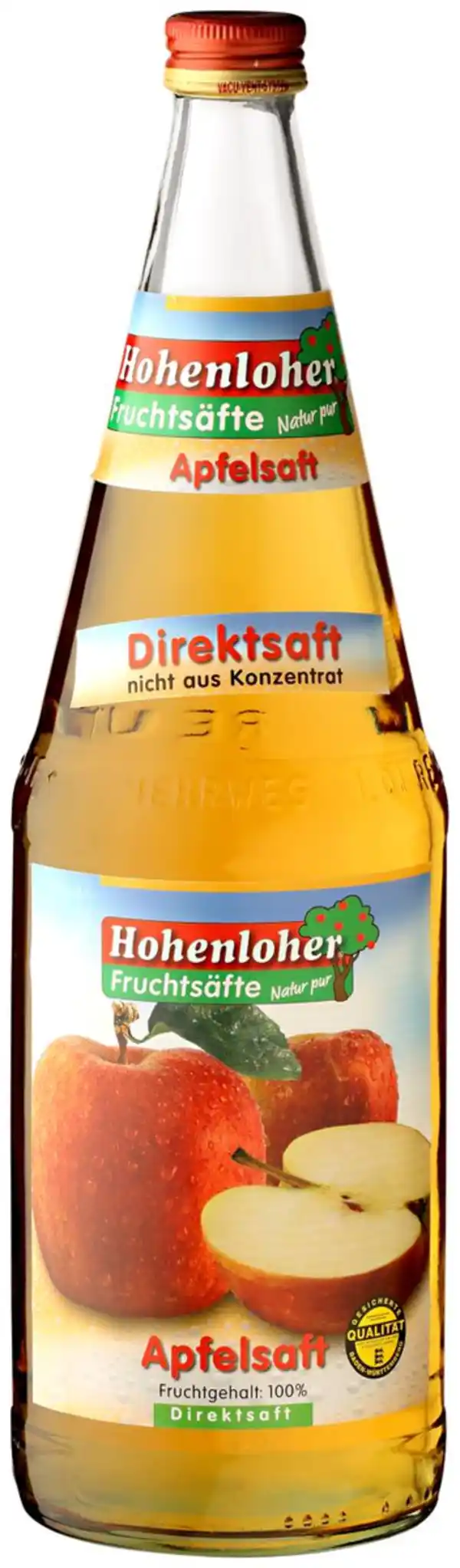 Bild 1 von HOHENLOHER FRUCHTSÄFTE Apfelsaft, 1-l-Fl.